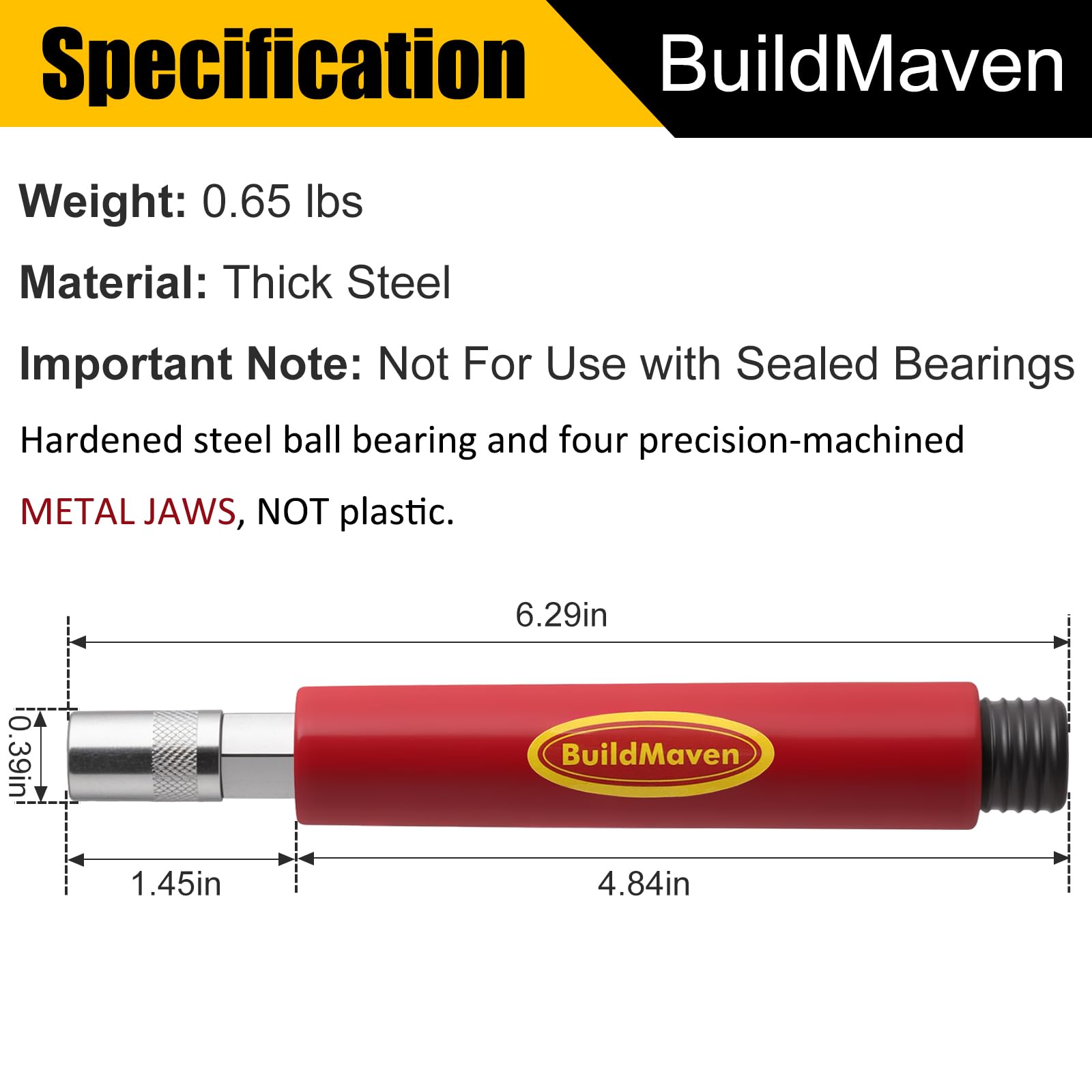 BuildMaven heavy-duty steel construction ensures long-lasting performance in demanding settings.