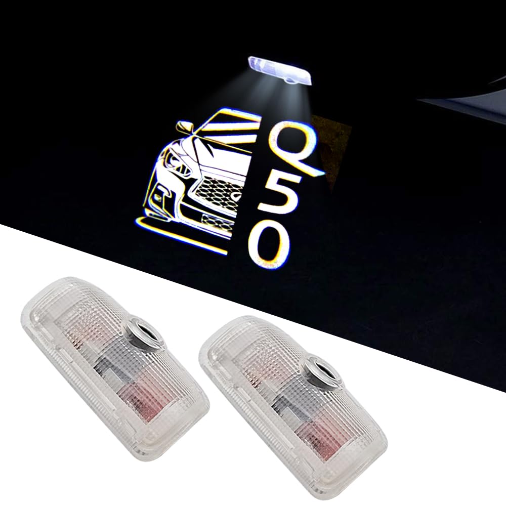 BuJinZeTui Q50 door light projector casts a ghost shadow on the ground.