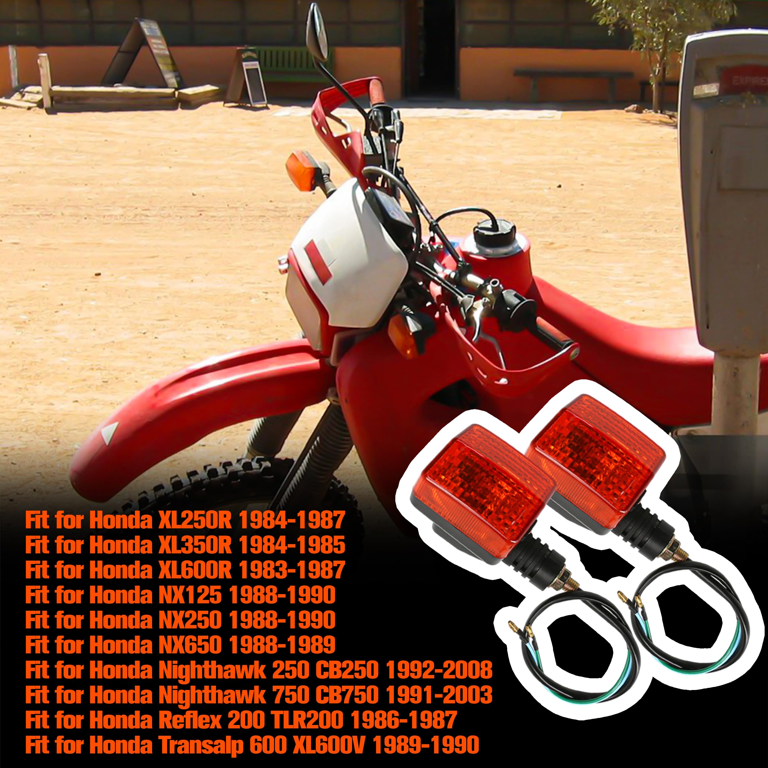 BuleVina XR650L rear-right turn signal with reliable signaling in rain.
