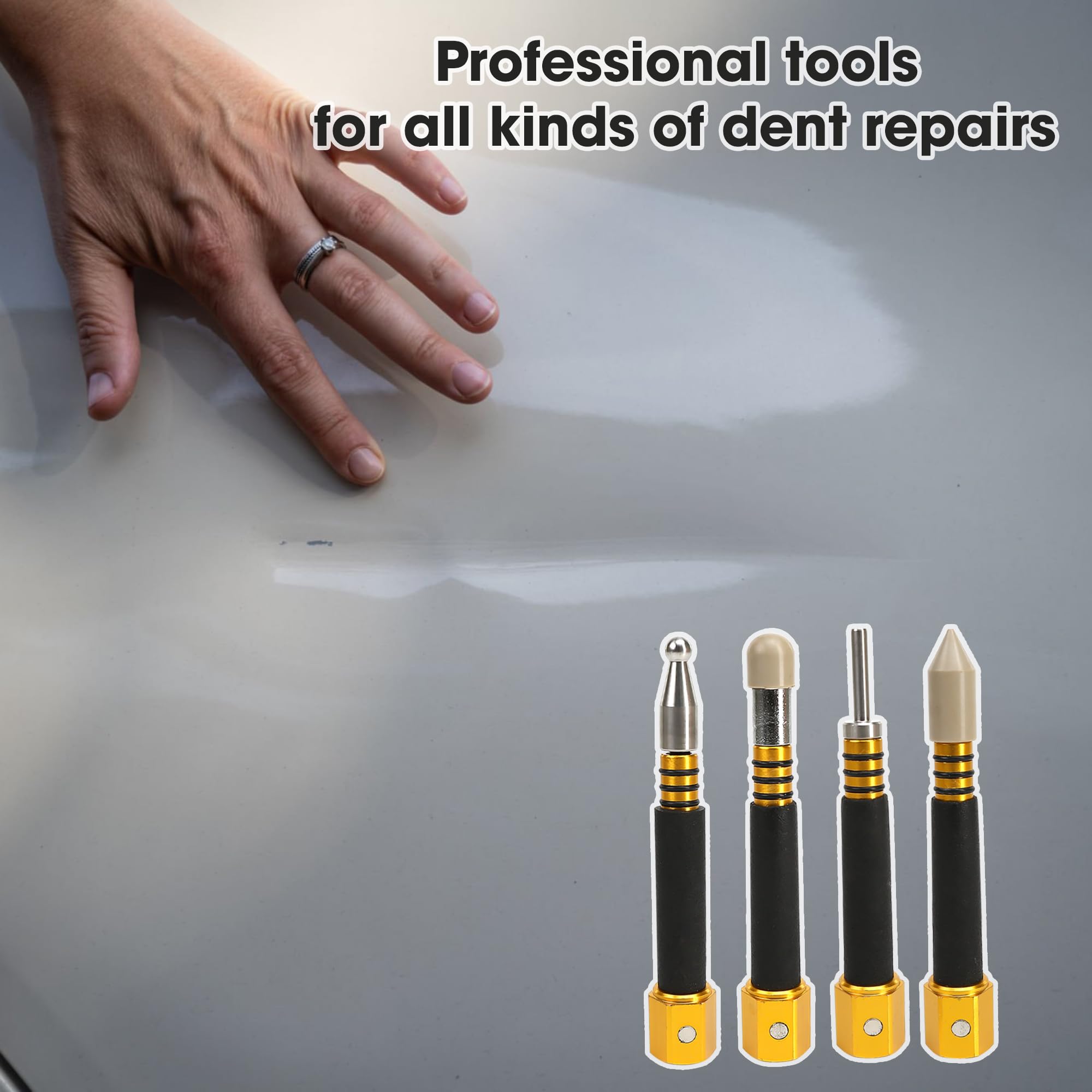 Aluminum handle provides a light, sturdy grip.