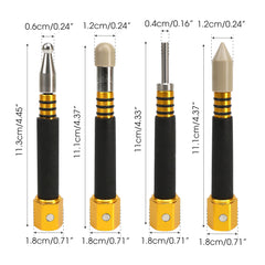 BuleVina PDR tool heads for different dent shapes.