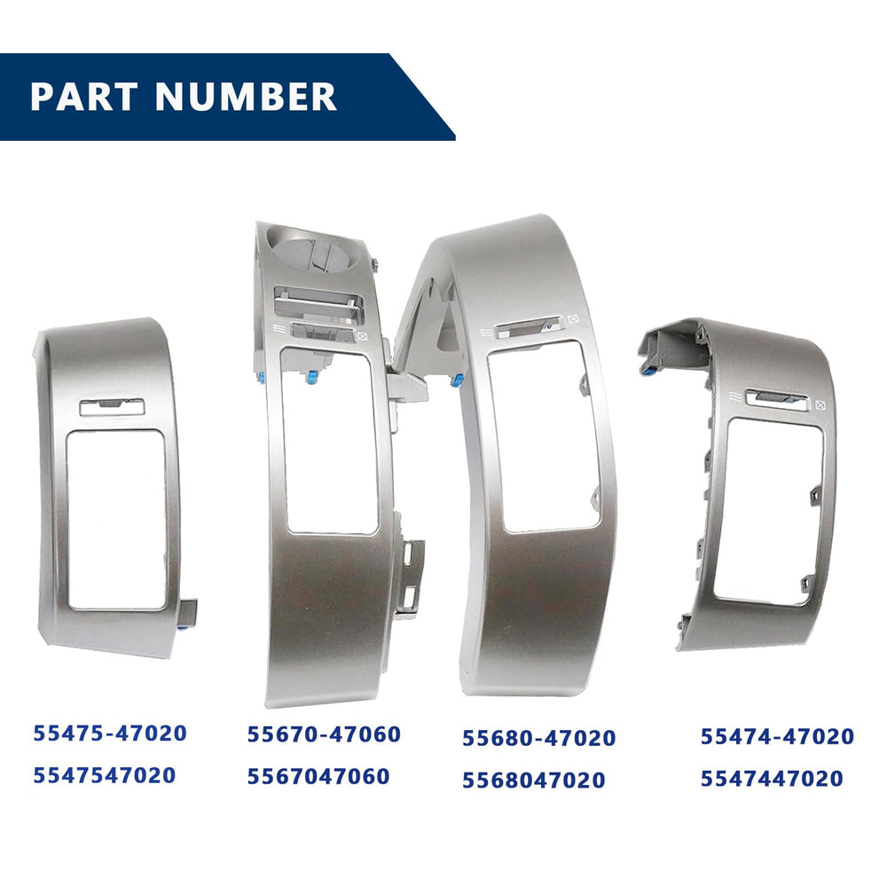 BULIAZY 4pc vent trim pack provides complete visual refresh.