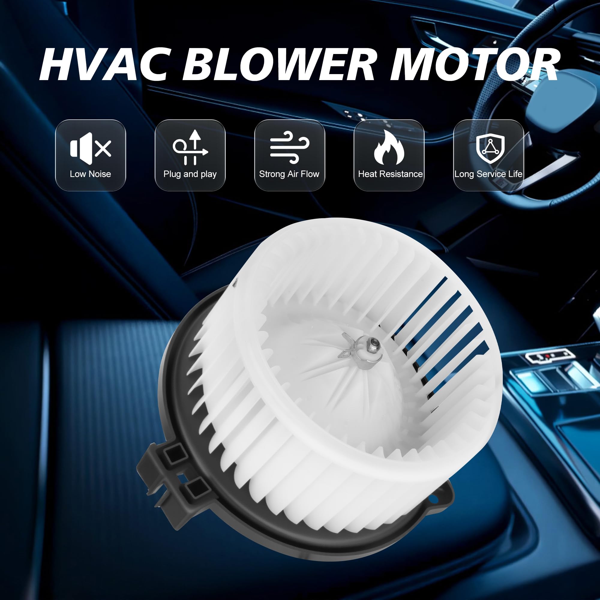 BULIAZY AC blower motor for Honda Odyssey EX front view, smooth operation