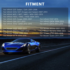 BULIAZY compatibility with Infiniti and Nissan models for reliable fit.