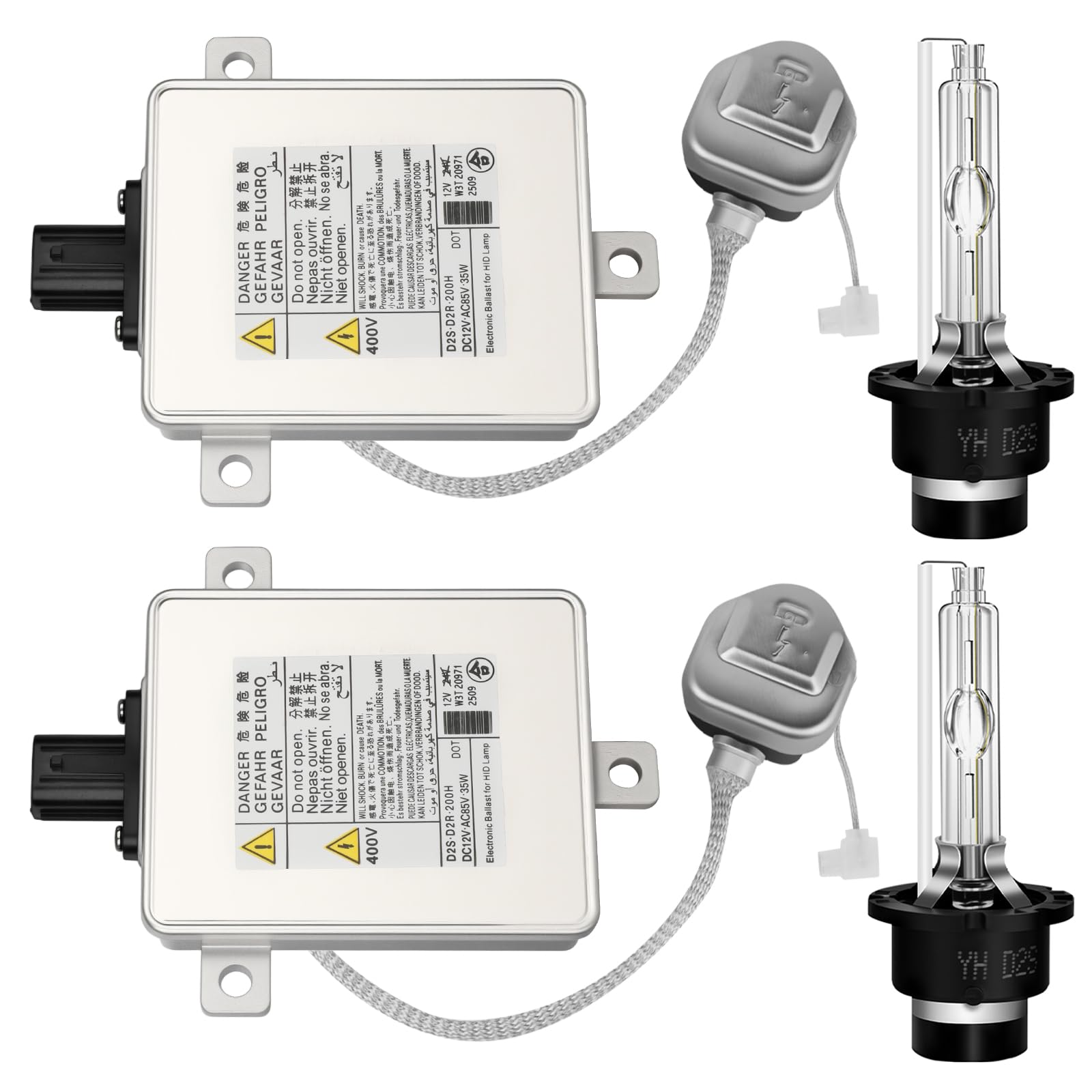 BULIAZY headlight ballast-igniter-d2s unit front view suitable for quick replacement.