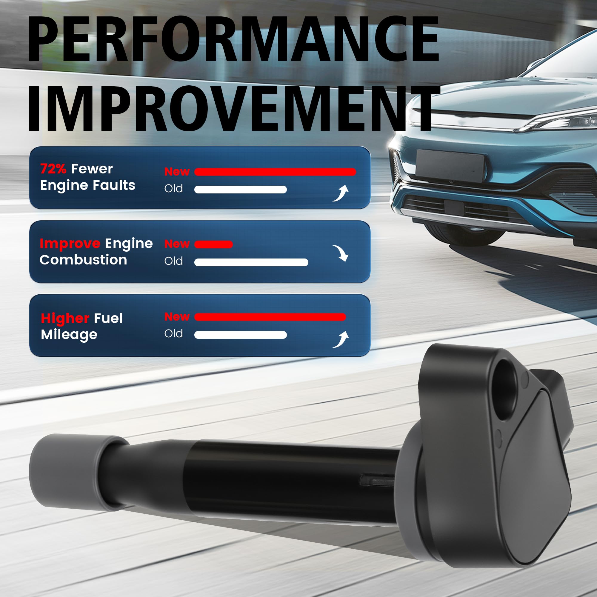 BULIAZY iridium spark plug 30520P8EA01 improves ignition efficiency
