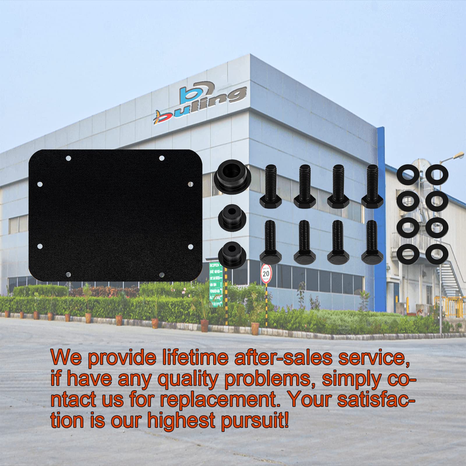 Buling factory-bolts-included simplify installation with factory hardware.