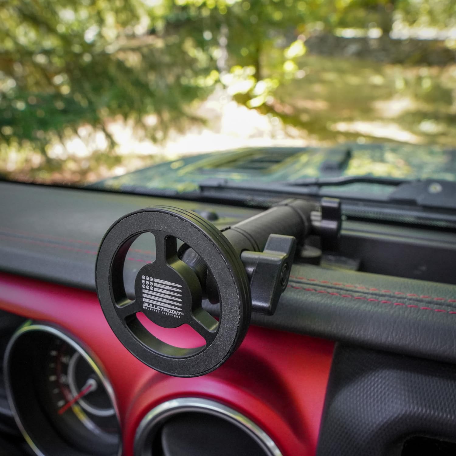 Bulletpoint carbon fiber Kevlar arm offers lightweight strength and adjustable angles