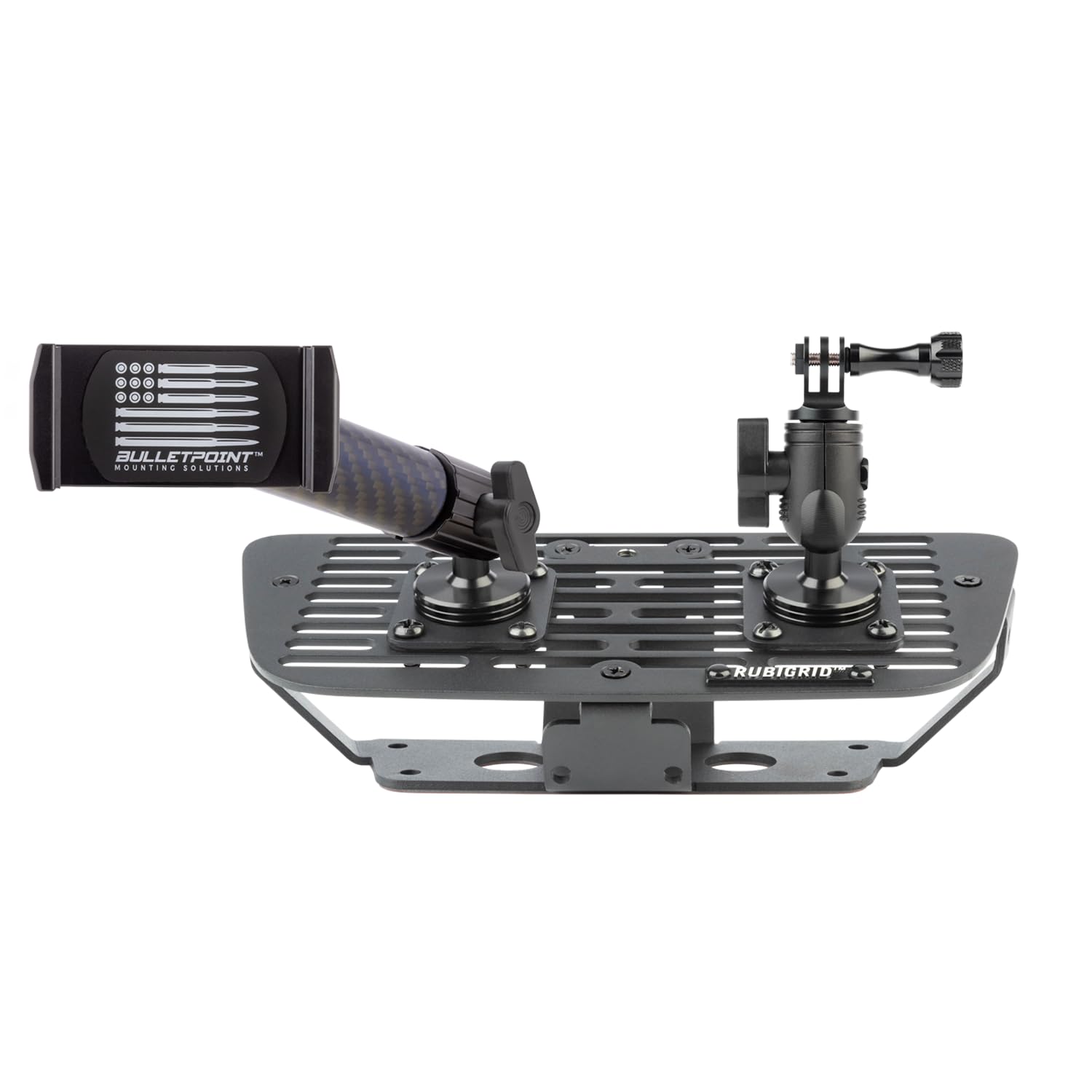 Bulletpoint dash cell phone holder mounted on Jeep Wrangler JK for OEM-like fit