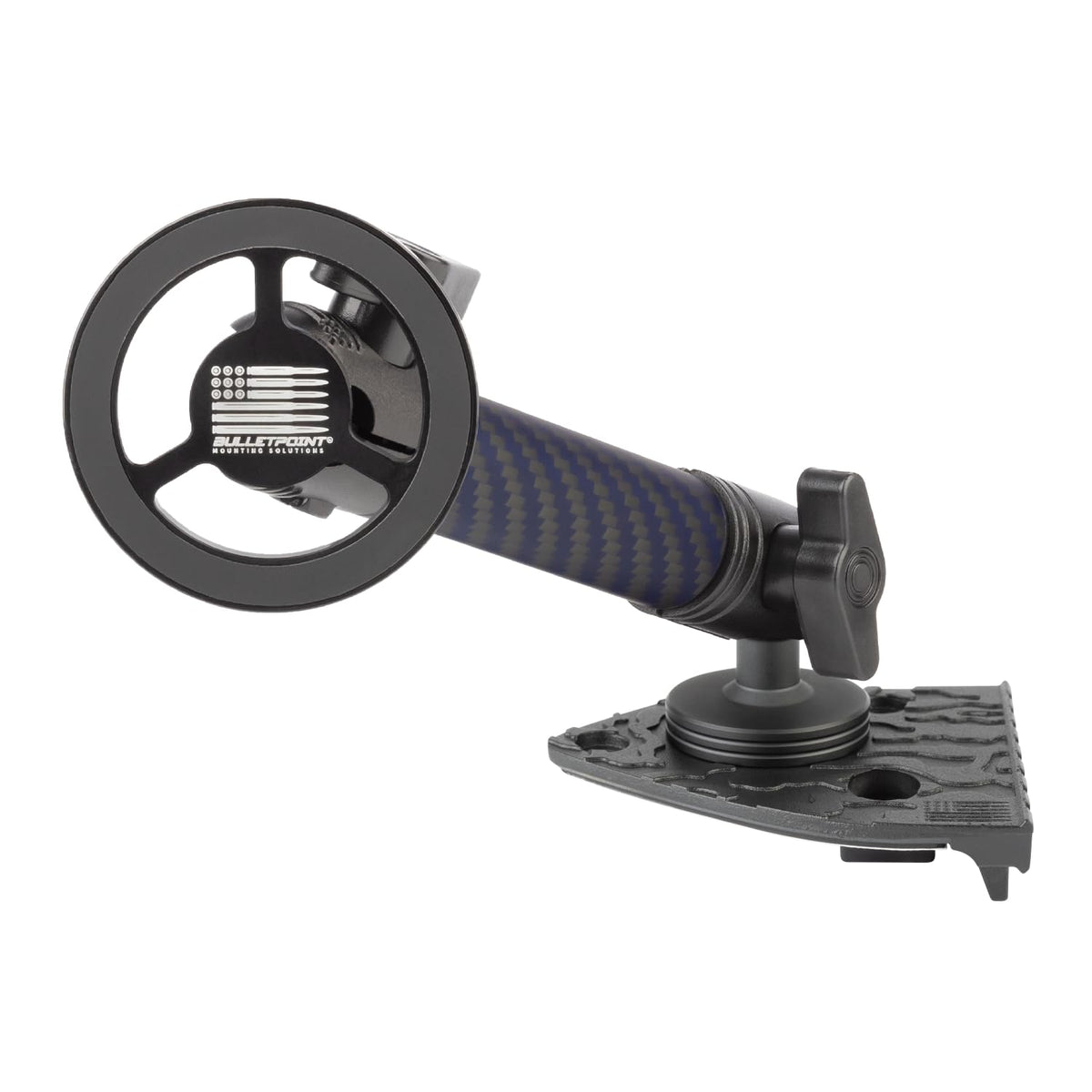 Bulletpoint dash mount for Jeep Wrangler JL secures phone on rough trails