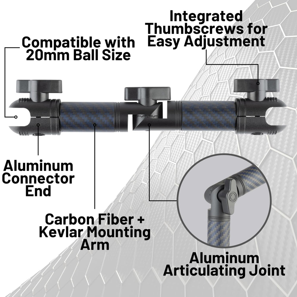 Bulletpoint locking arm dual 20mm ends fit Bulletpoint holders for versatile setups