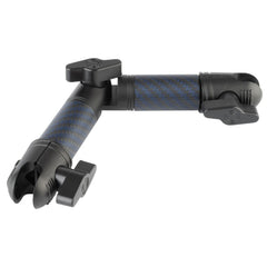 Bulletpoint locking arm front view shows compact carbon fiber design for flexible mounting