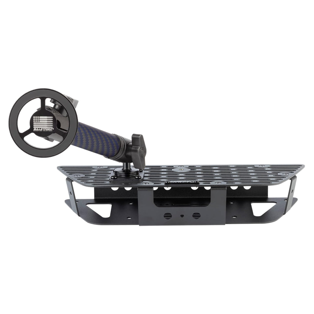 Bulletpoint RubiGrid dash mount securing multiple devices for a clean Silverado and Sierra interior