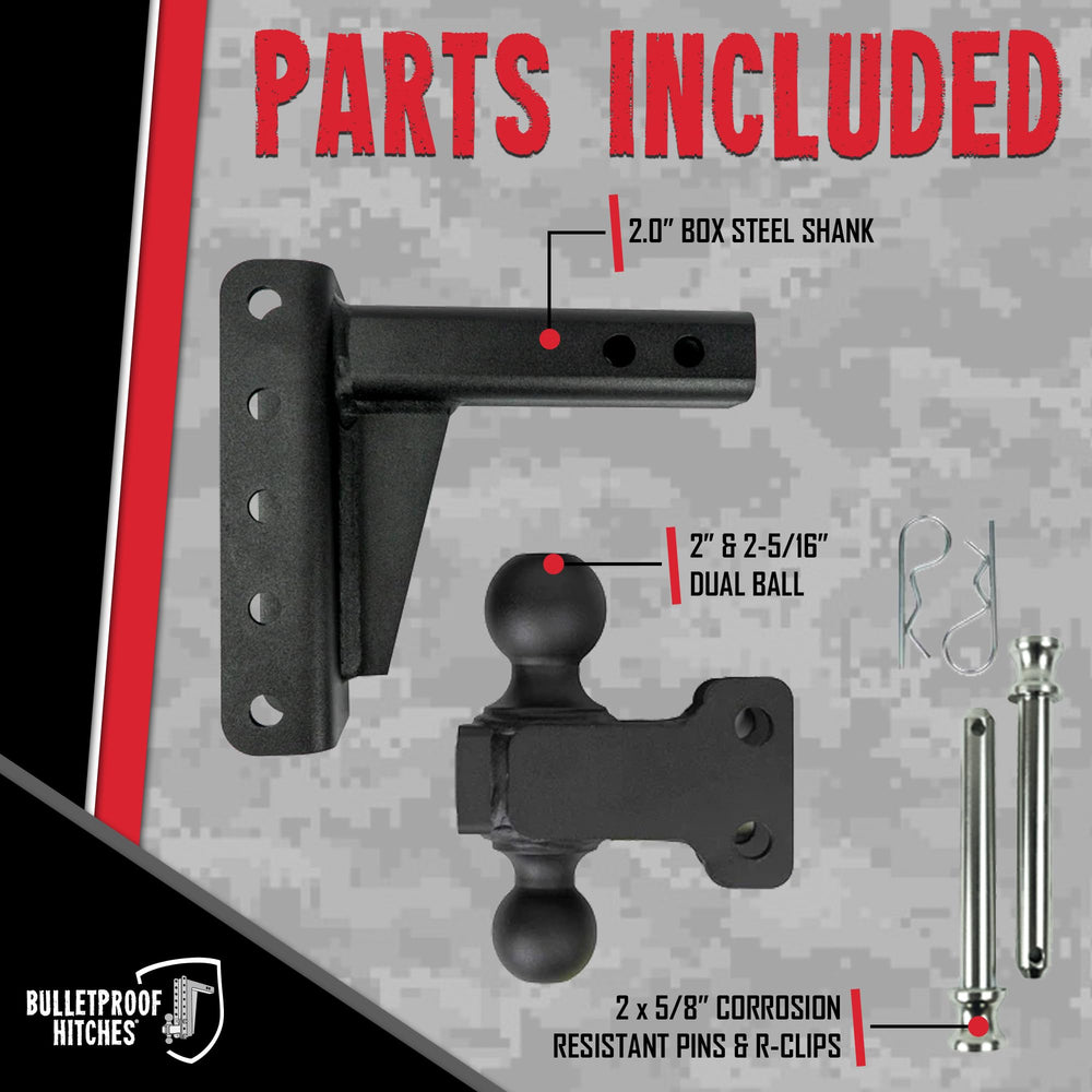 BulletProof Hitches box steel construction close-up showcases strength and durability.