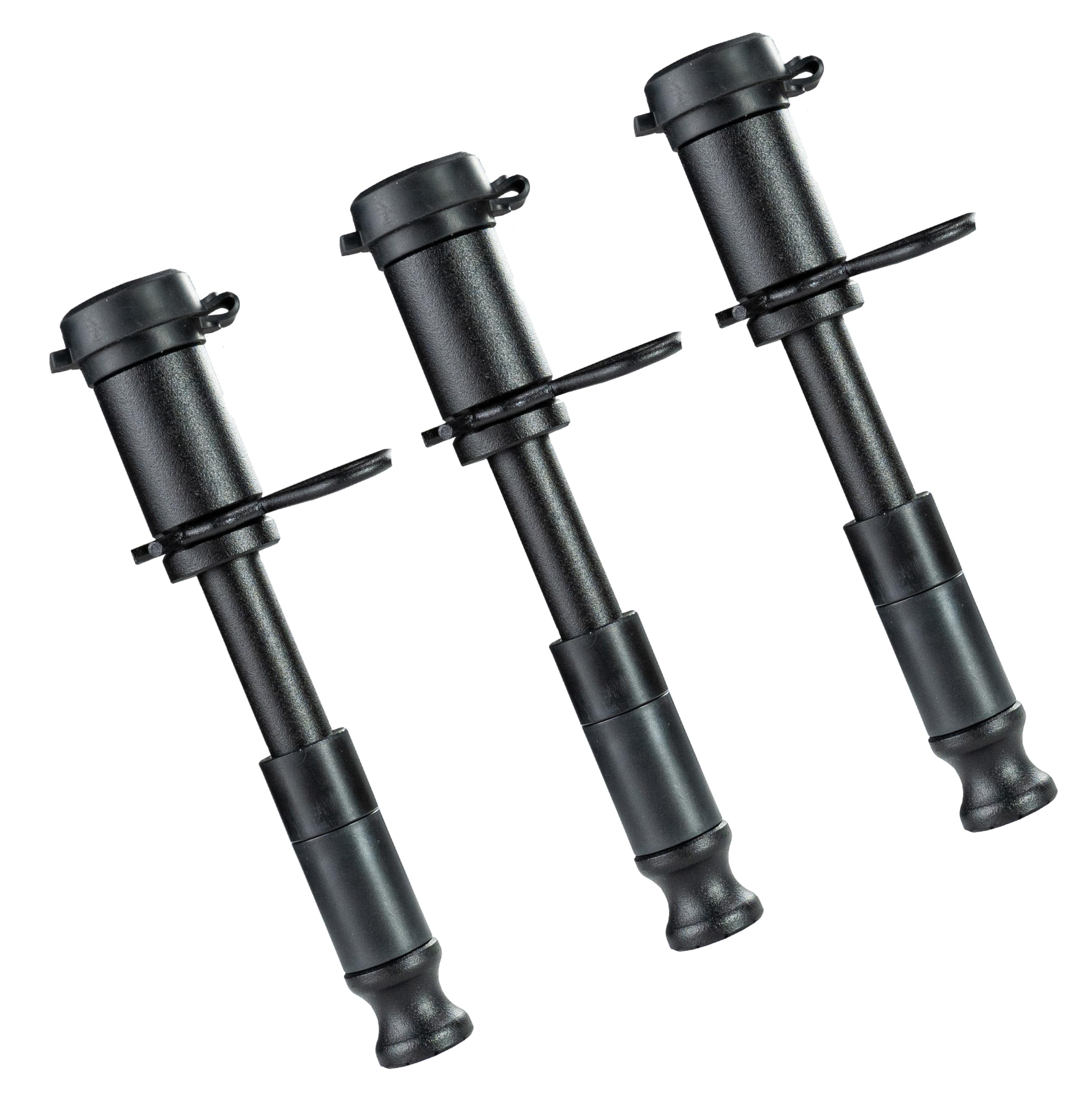 BulletProof Hitches five-eighth pin locking for universal hitch compatibility and security.