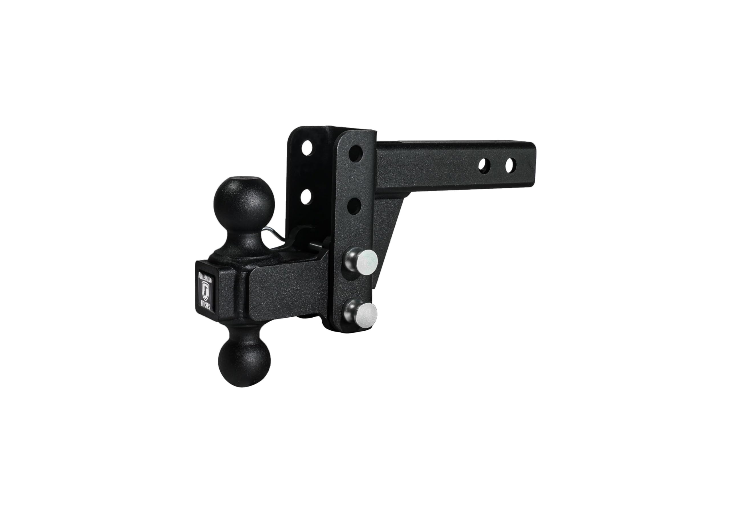 BulletProof Hitches MD202 side view showing rugged box steel construction for heavy towing