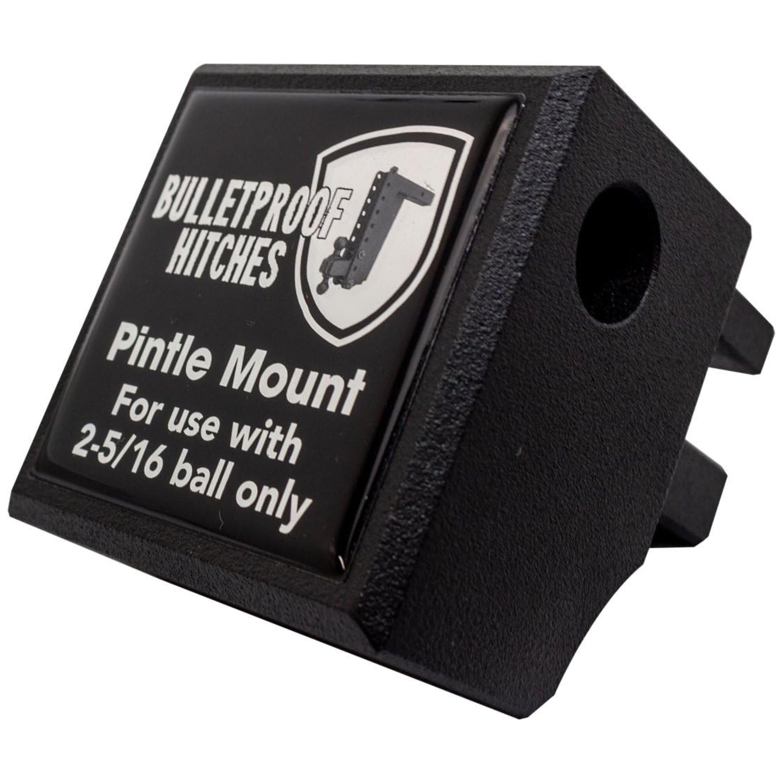 BulletProof Hitches pintle attachment exterior shows rugged, precision-built steel for heavy-duty towing.