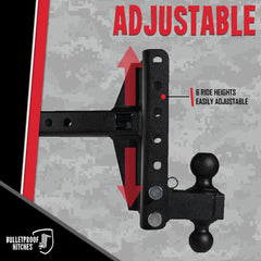 BulletProof Hitches tight-tolerance design reduces movement and rattle for smoother towing.