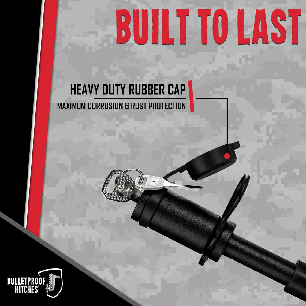 BulletProof Hitches universal fit works with 2, 2.5, and 3 inch receivers