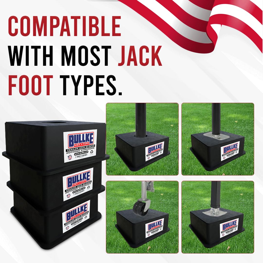 Bullke jack foot plate block under the tongue jack for steadier setups.
