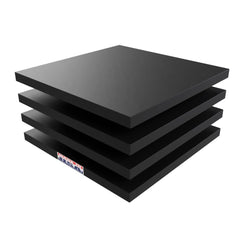 Bullke RV Leveling Jack Flex Pad top view with stable 12-inch support under jacks.