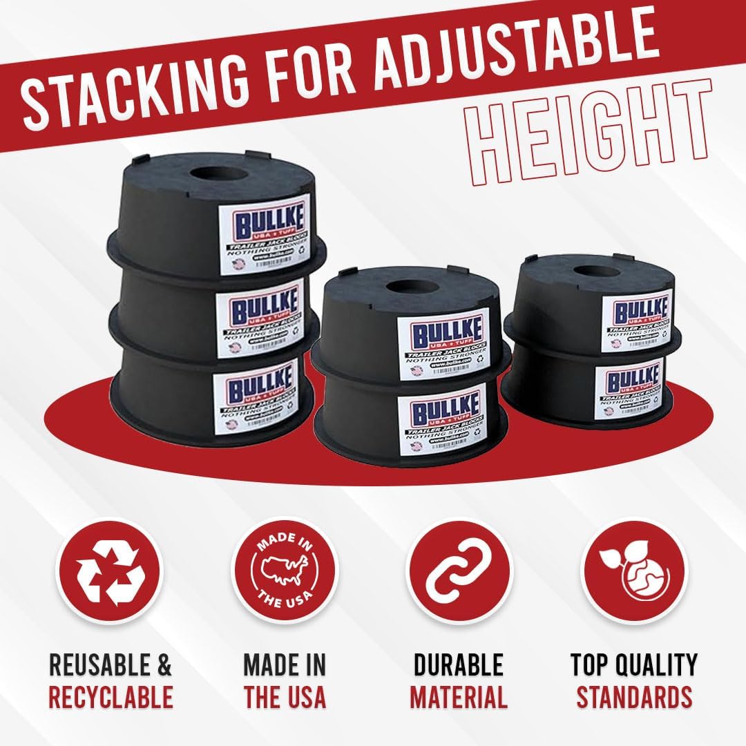 Bullke heavy-duty design supports heavy trailers for stable parking.