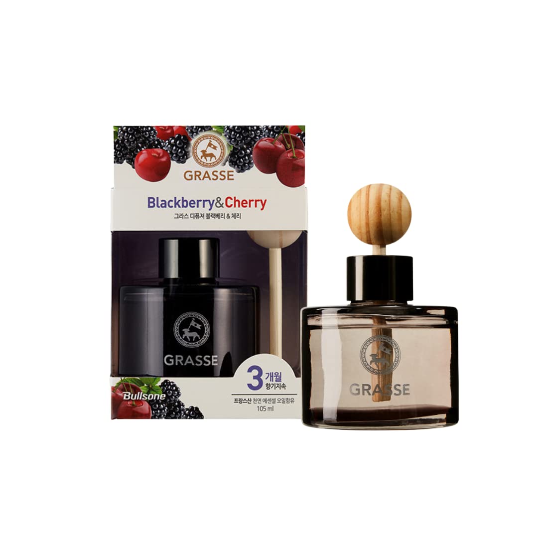 Bullsone Grasse Diffuser bottle with blackberry and cherry scent for car ambience