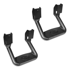 Bully BBS-1103 side step in black powder coat with a non-slip surface for safe entry.