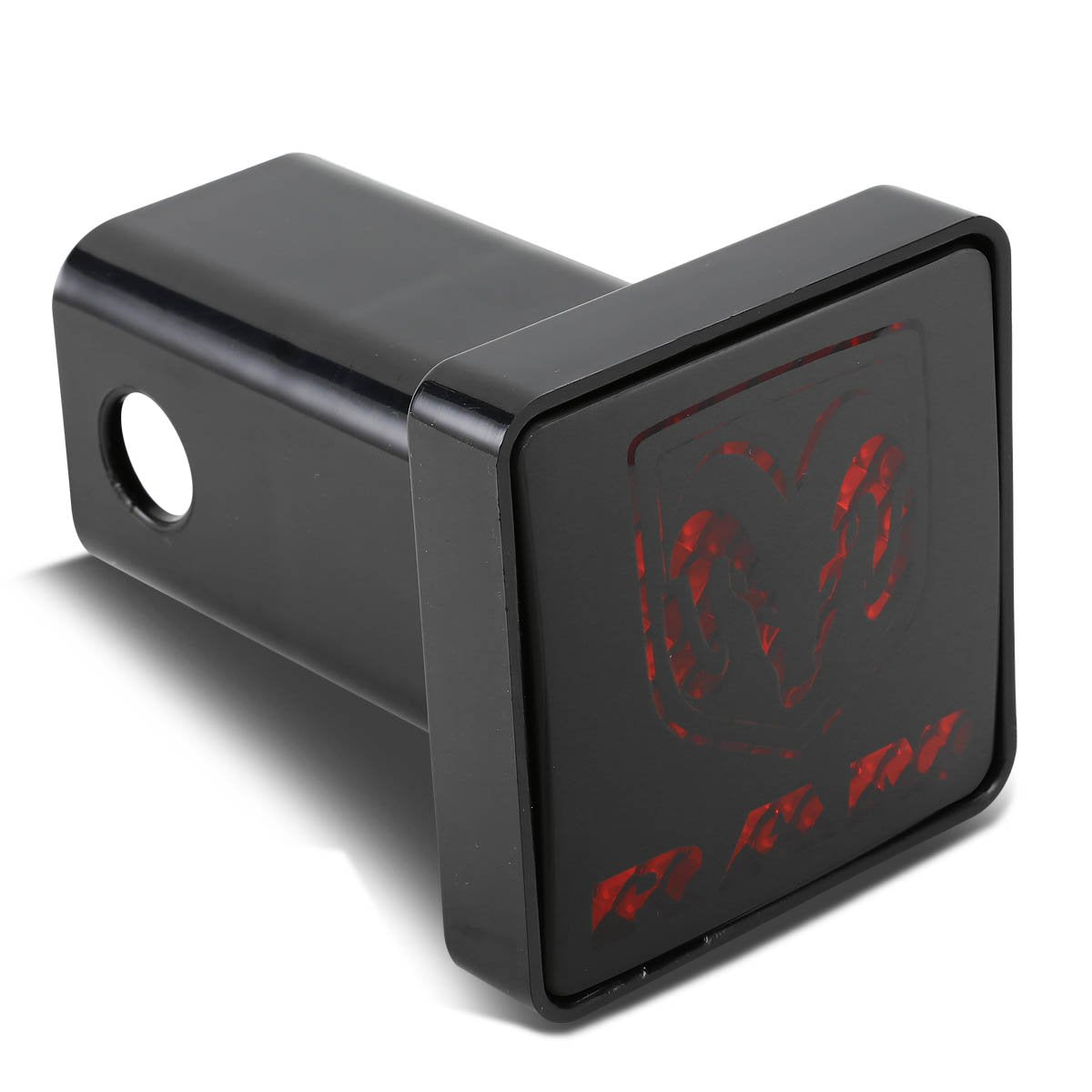 Bully CR-007D black finish ABS hitch cover protects the receiver from debris and corrosion.