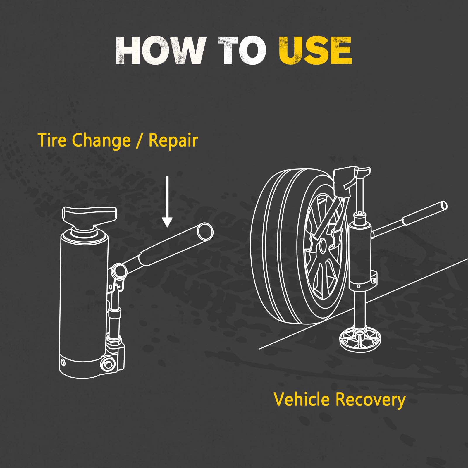 BUNKER INDUST 19,400 lbs capacity powers heavy-duty tire changes