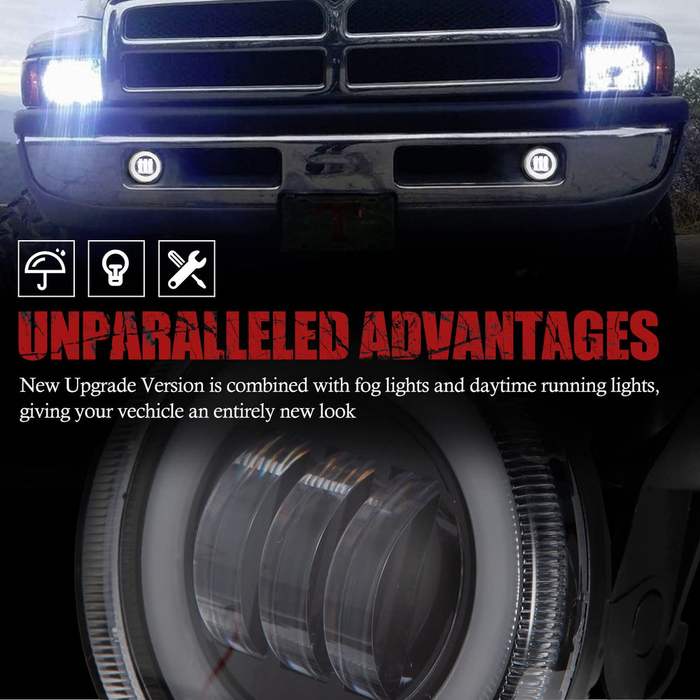 BUNKER INDUST fog lights deliver bright output for safer driving.