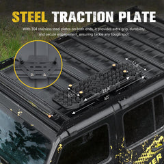 BUNKER INDUST Gen7 traction boards side view highlighting rugged durability and edge bite.