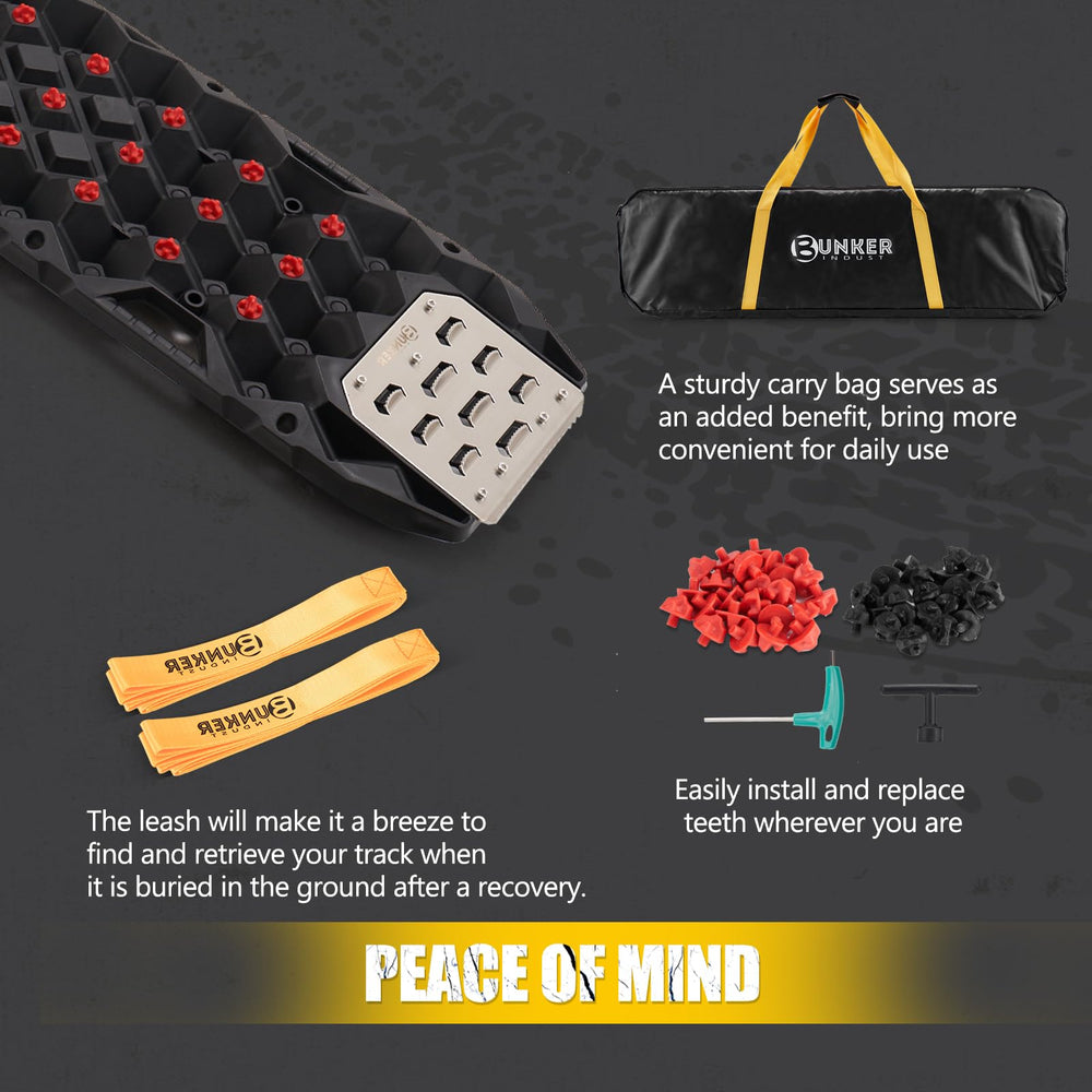 BUNKER INDUST lightweight 22lbs per pair for easy handling.