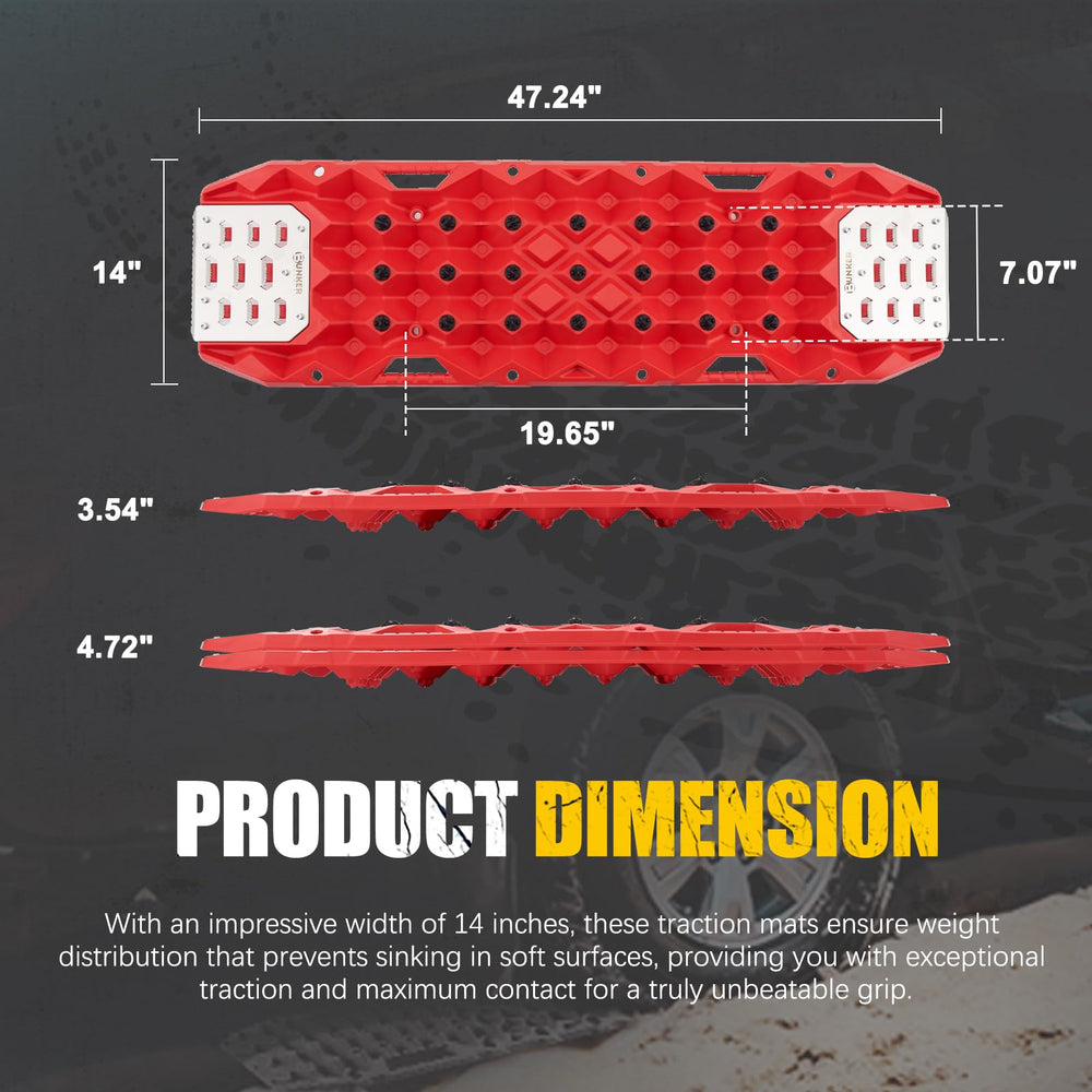BUNKER INDUST ends feature 304 stainless steel plates for durable grip.