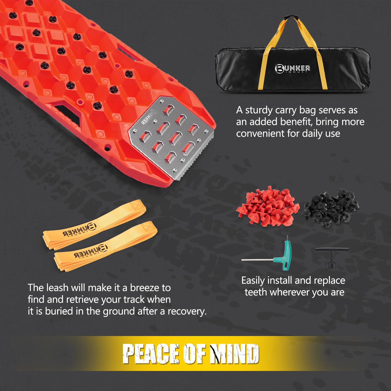 BUNKER INDUST UV-resistant polypropylene resists sun and heat.