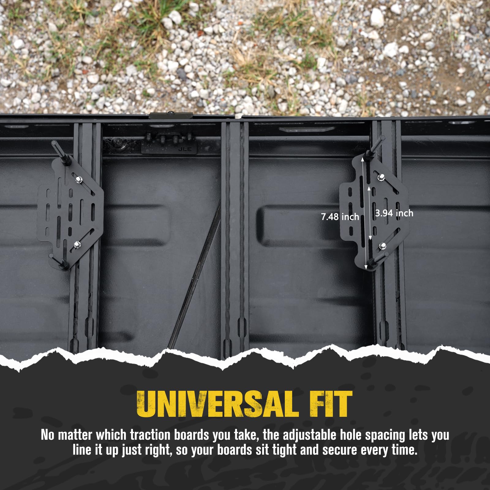 Oxide-coated steel base and rust-resistant bolts on BUNKER INDUST kit