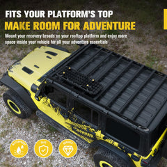 Quick-release thumb lock on BUNKER INDUST recovery track mounting kit