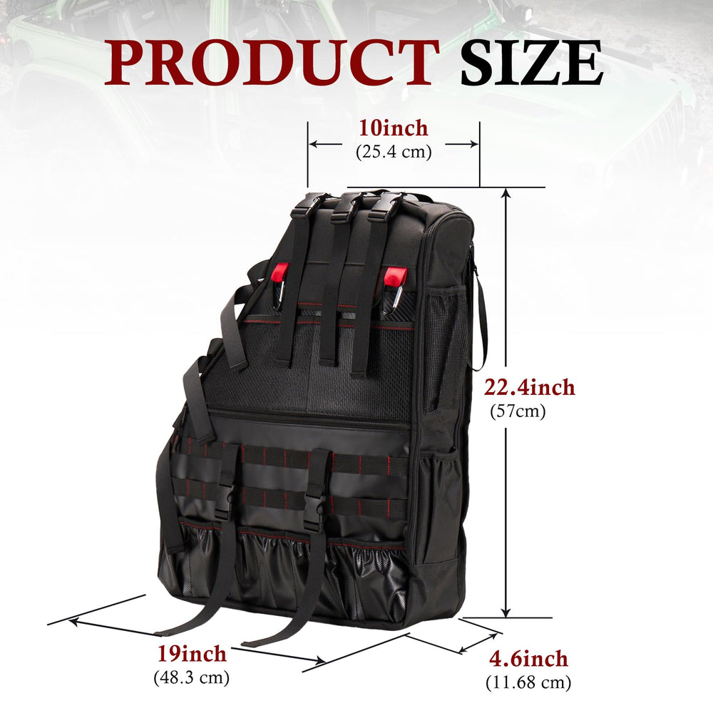 Bunker Indust roll bar bag durable fabric 600D stands up to rugged use