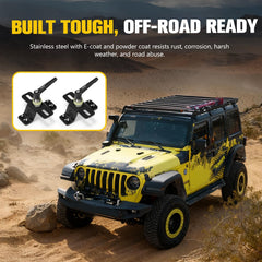 BUNKER INDUST stainless steel construction withstands rugged off-road conditions.