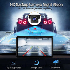 BuonaIdea showing backup camera feed and improved rear visibility benefit