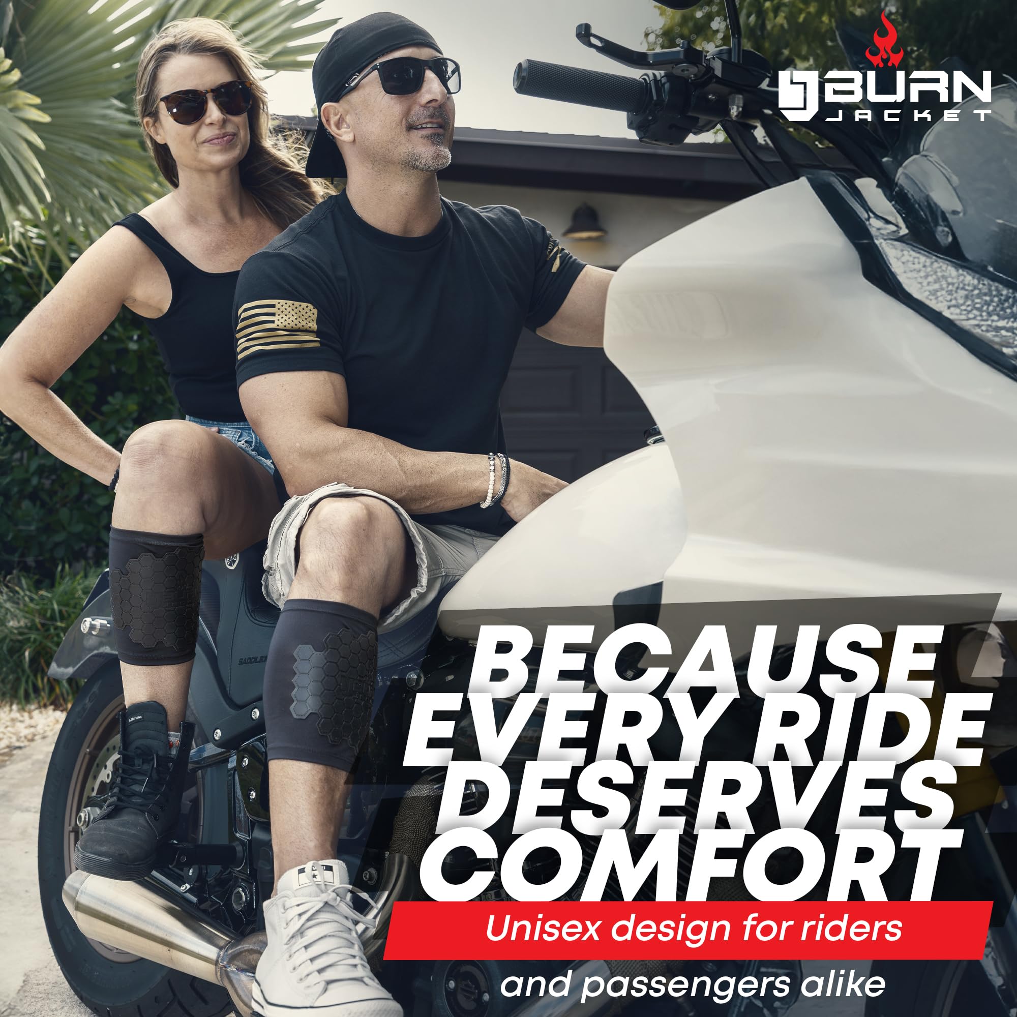 BurnJacket long-ride gear designed for comfort on extended trips