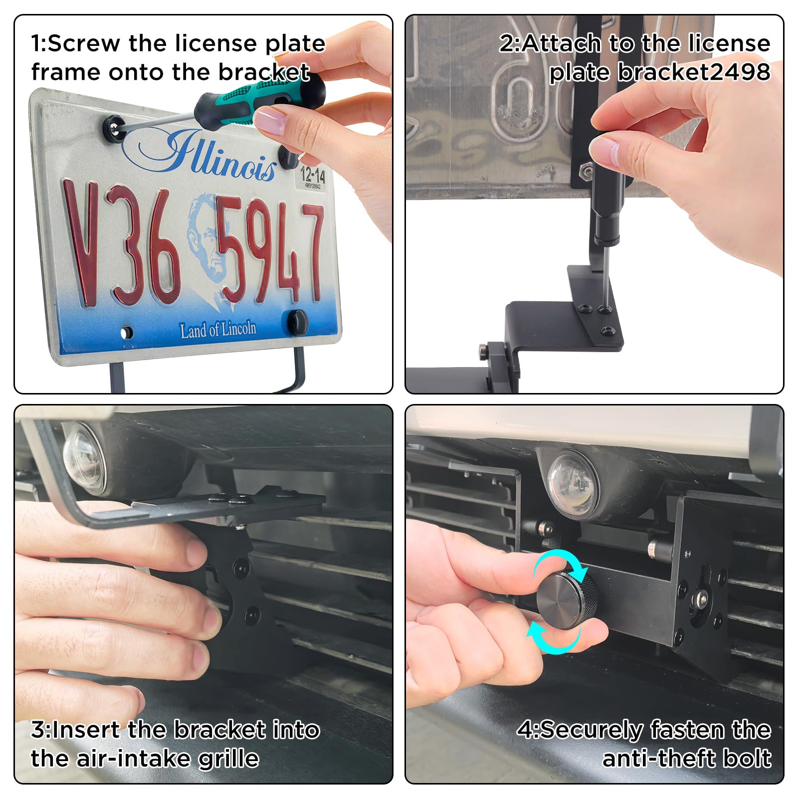BurtyPokie front plate security screws deter theft while preserving aesthetics.
