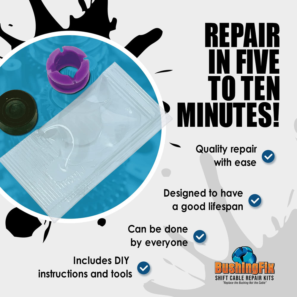Grease packet included to help reduce friction during install.
