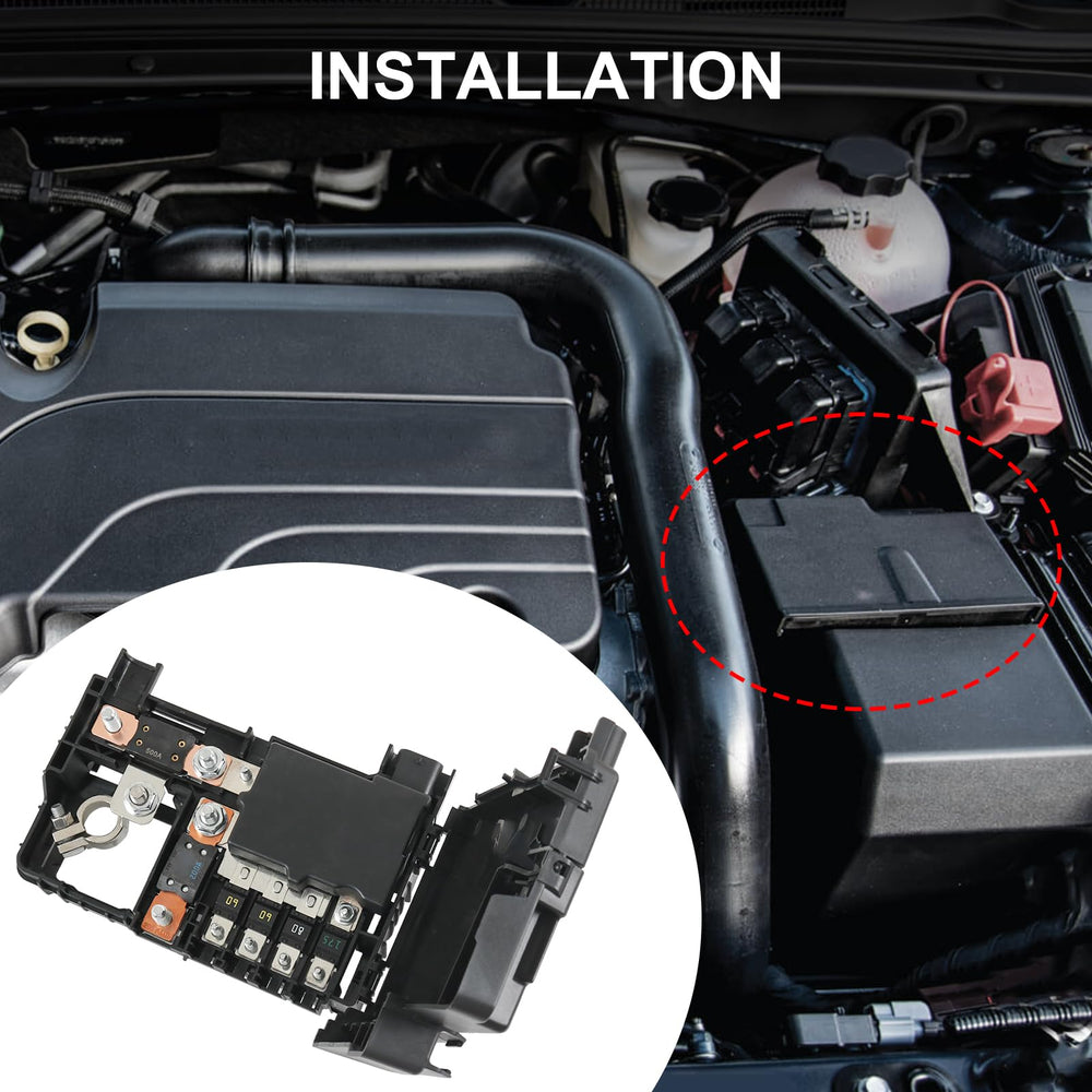 BUSIDN battery distribution block labeling aids quick service identification.