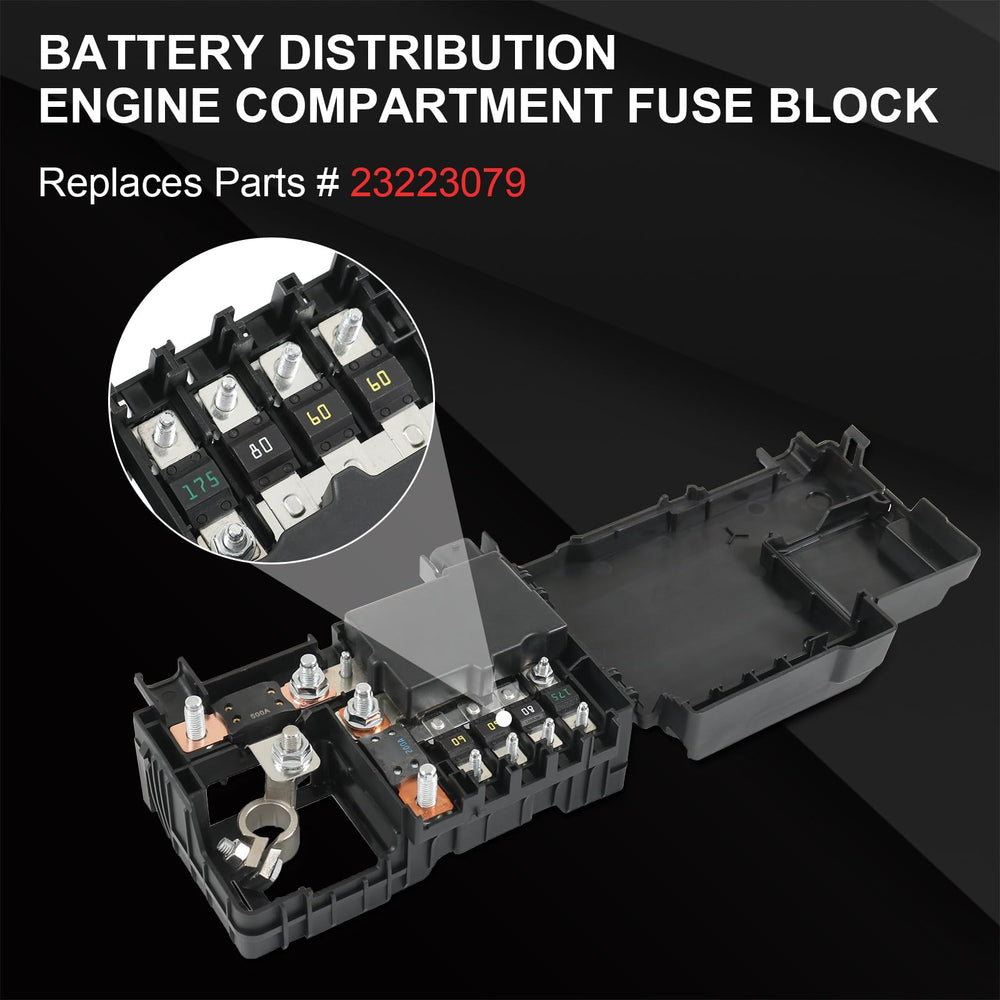 BUSIDN battery distribution block side-view demonstrates compact design for tight engine bays.