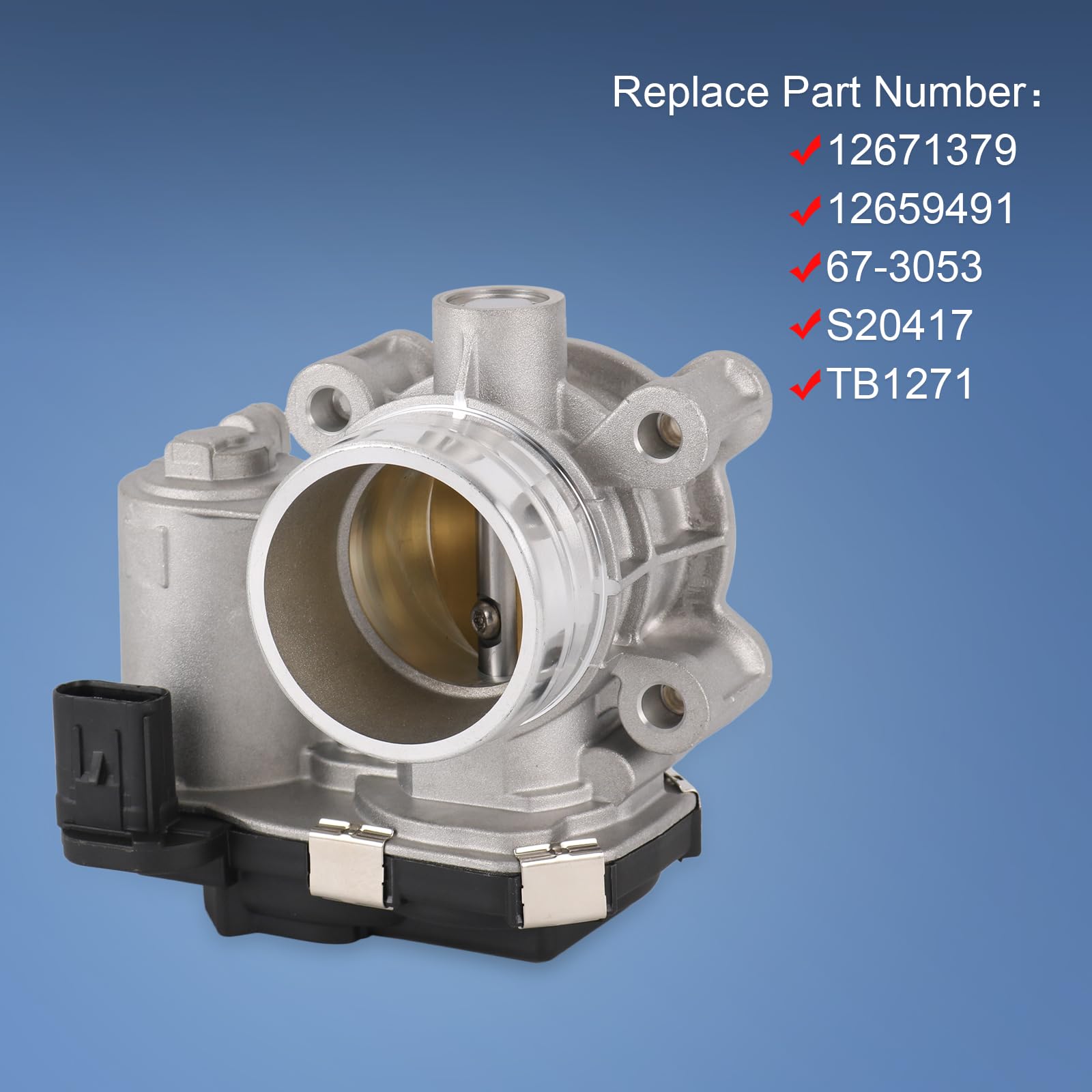 BUSIDN aluminum-ABS throttle body material for durable build