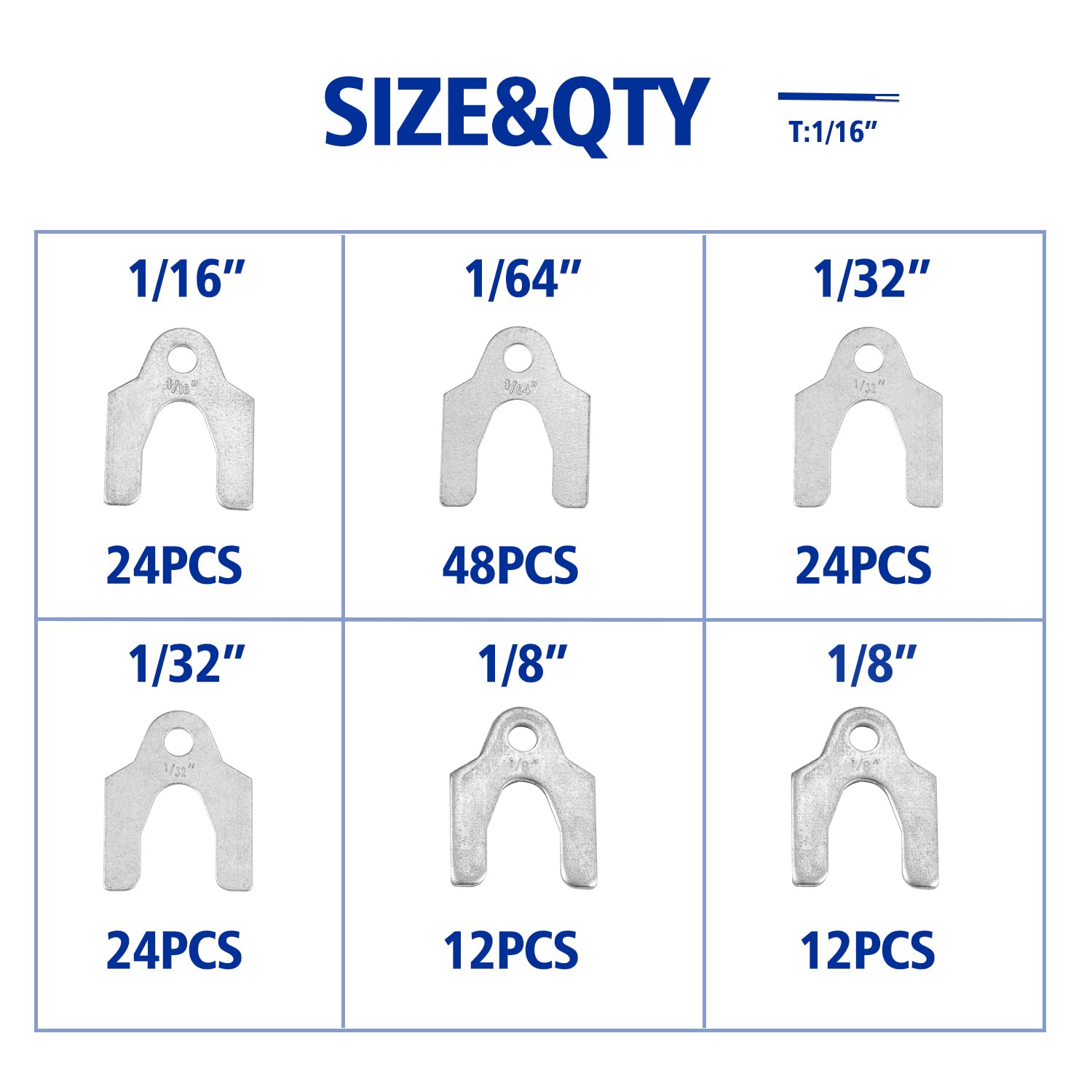 BUSY-CORNER 1/32-inch auto alignment shim for fine camber and toe tuning