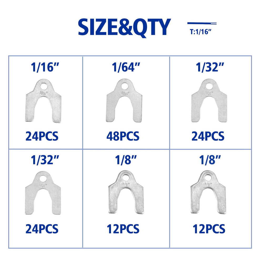 BUSY-CORNER 1/32-inch auto alignment shim for fine camber and toe tuning