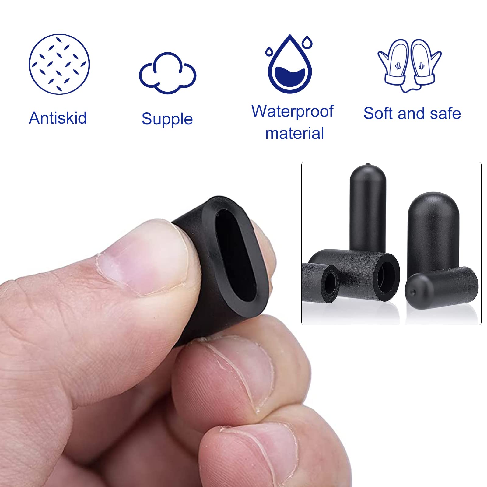 Busy-Corner nitrile rubber cap material close-up highlighting durability and heat resistance