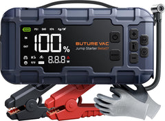 BuTure VAC 10-in-1 jump starter for quick roadside engine starts.